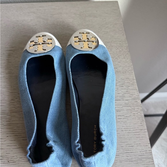 Tory Burch Blue and White Women's Flats - Picture 2 of 4